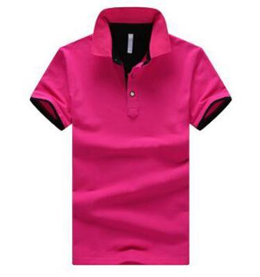 Mens Stand Collar Polo Shirt