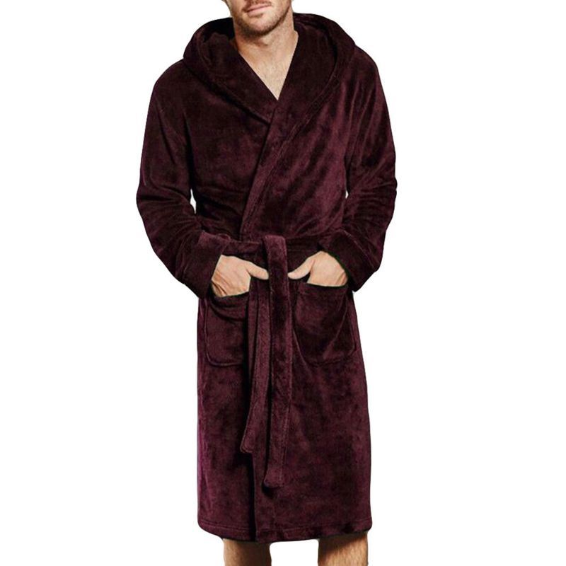 Nylon Hooded Bathrobe