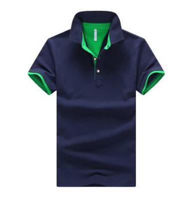 Mens Stand Collar Polo Shirt