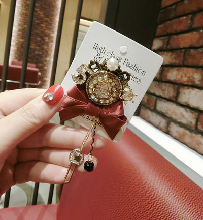 Bow Happy Key Ring Brooch Fashion Accessories