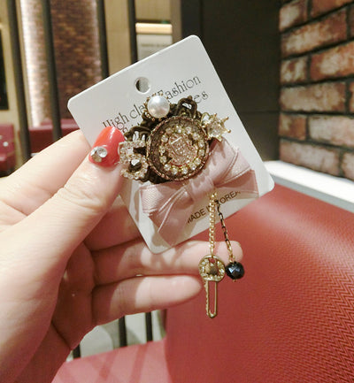 Bow Happy Key Ring Brooch Fashion Accessories