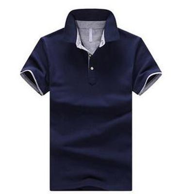 Mens Stand Collar Polo Shirt