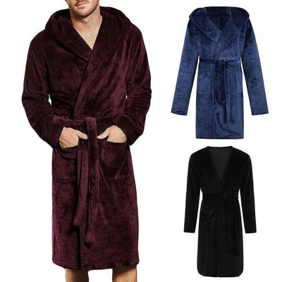 Nylon Hooded Bathrobe