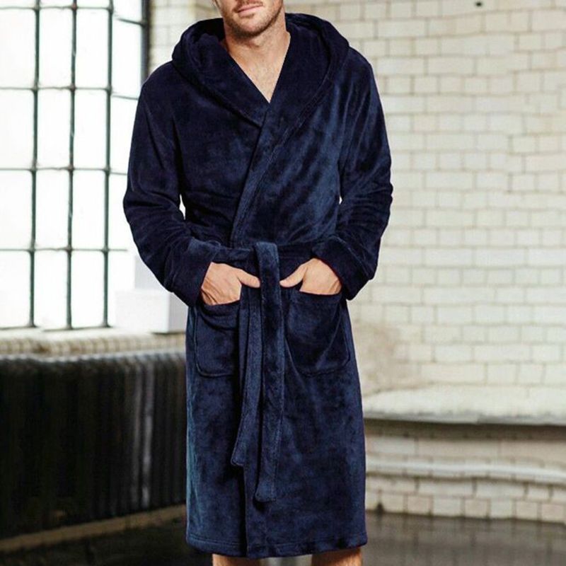 Nylon Hooded Bathrobe